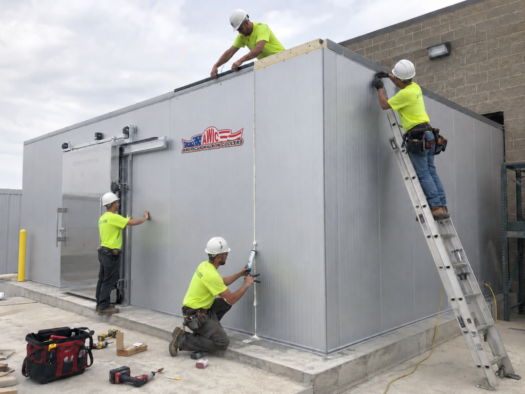outdoor commercial cold storage construction