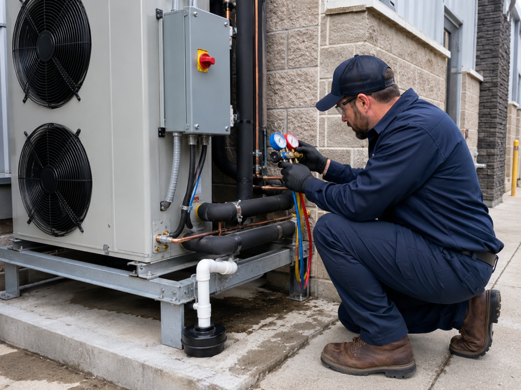 maintenance of AWIC outdoor walk-in cooler systems